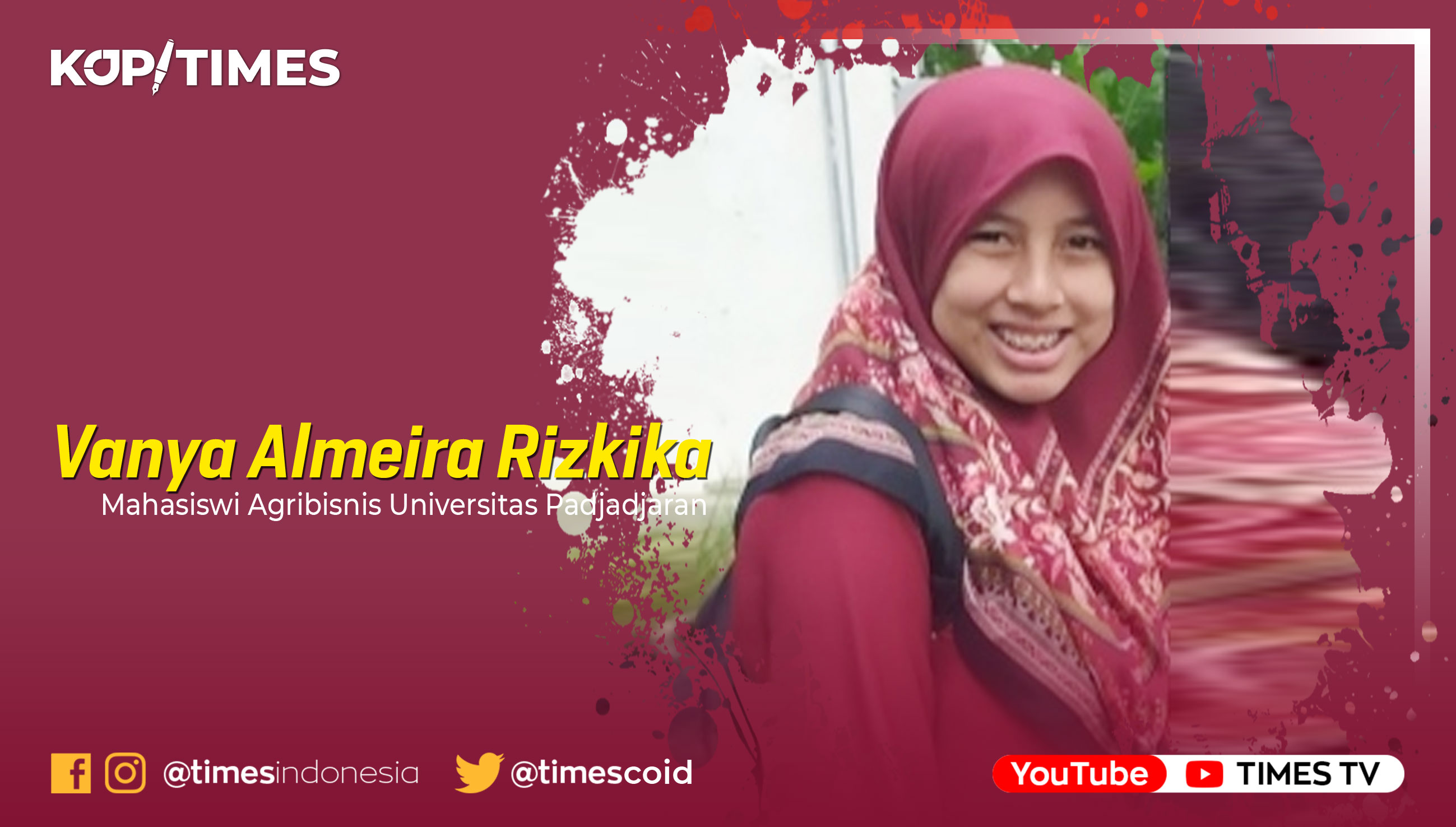 Vanya Almeira Rizkika, Mahasiswi Universitas Padjadjaran.