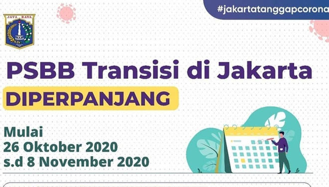 Infografis Perpanjangan PSBB Transisi Provinsi DKI Jakarta. (Foto: Instagram BangAriza) 