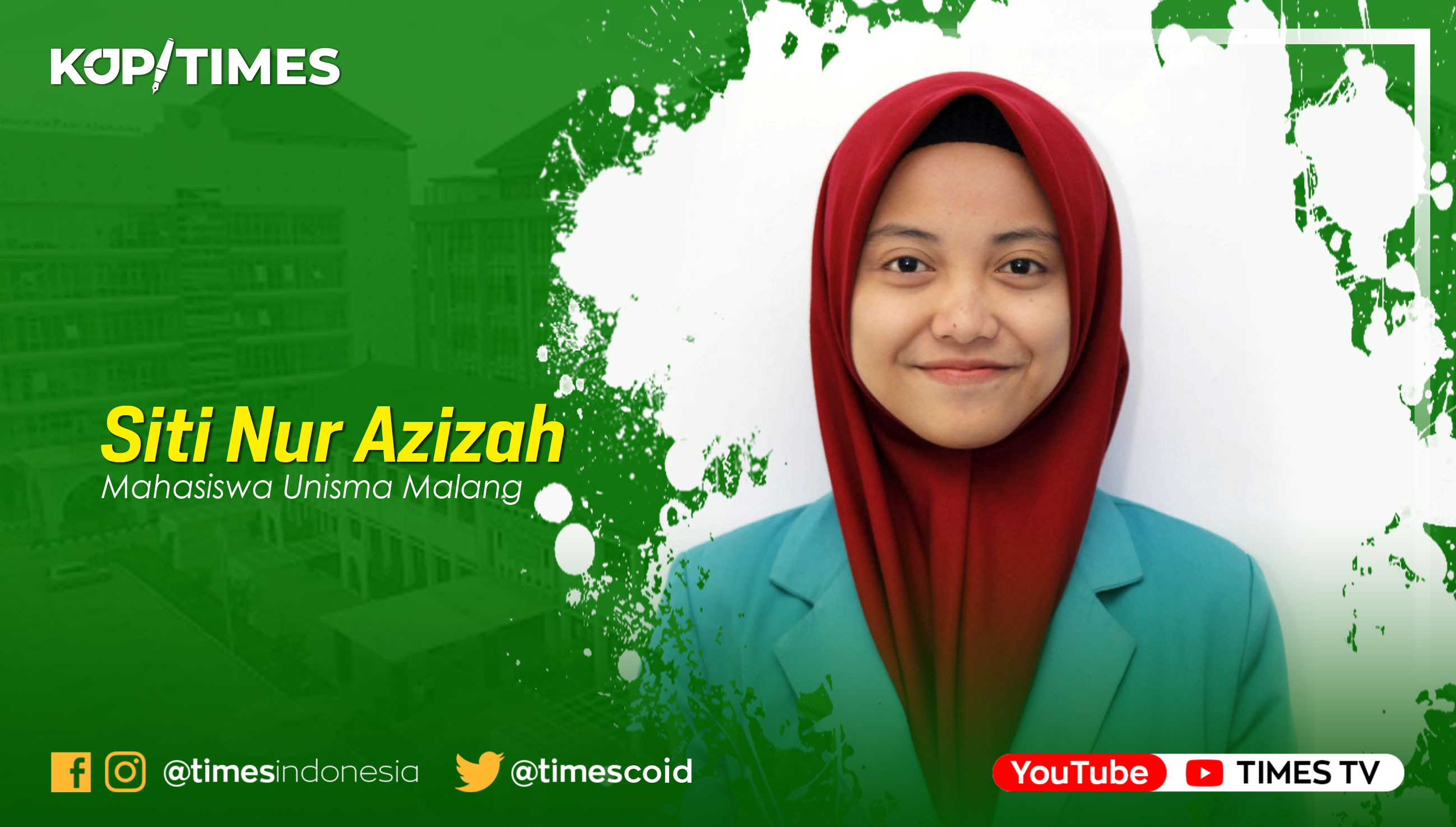 Siti Nur Azizah, Mahasiswa Unisma Malang, Mahasiswa Beasiswa Sarjana Muamalat.