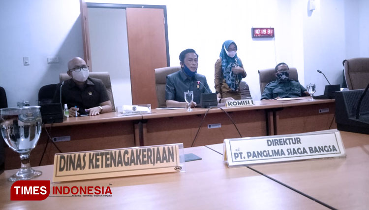 Komisi I DPRD Bontang kecewa atas ketidakhadiran PT PSB dan Disnaker kota Bontang (Foto: Sena For TIMES Indonesia)