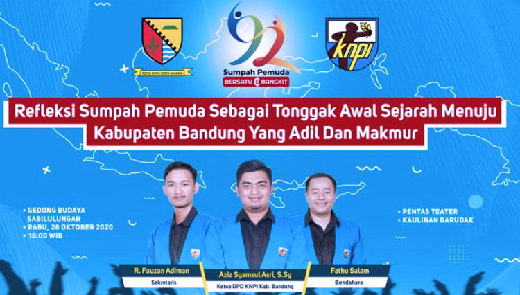 Kegiatan peringatan Hari Sumpah Pemuda ke-92 KNPI Kabupaten Bandung. (FOTO: KNPI Kab Bandung for TIMES Indonesia)
