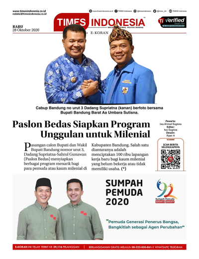 Edisi Rabu, 28 Oktober 2020: E-Koran, Bacaan Positif Masyarakat 5.0