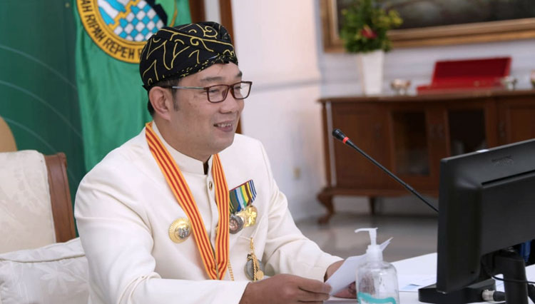Gubernur Jabar Ridwan Kamil membuka webinar “Next Generation Learning” secara virtual dari Gedung Pakuan, Kota Bandung, Rabu (28/10/20).(Foto: Humas Jabar for TIMES Indonesia)