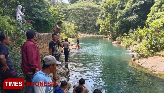 Area wisata sumber air Krawak, Kabupaten Tuban, Jawa Timur (29/10/2020). (Ahmad Istihar/TIMES Indonesia) 