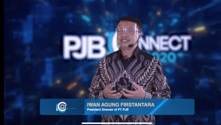 Direktur Utama PT PJB, Iwan Agung Firstantara menutup PJB Connect 2020, Jumat (30/10/2020). (FOTO: Dok. PJB) 