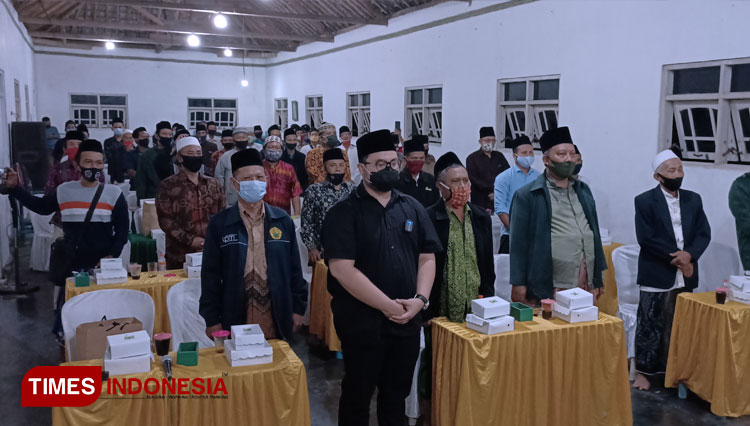 Deklarasi dukungan pemenangan mas Dhito-mbak Dewi di Pondok Pesantren Salafiyah Kapurejo kecamatan pagu kabupaten Kediri. (Foto: Canda Adisurya/TIMES Indonesia))