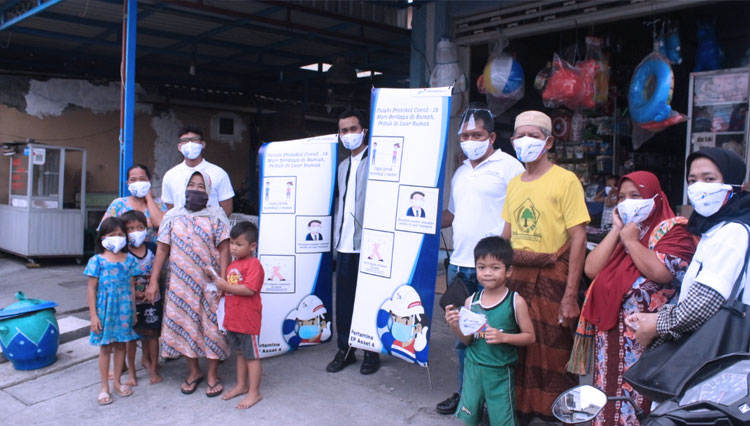 Pertamina bagi masker 2