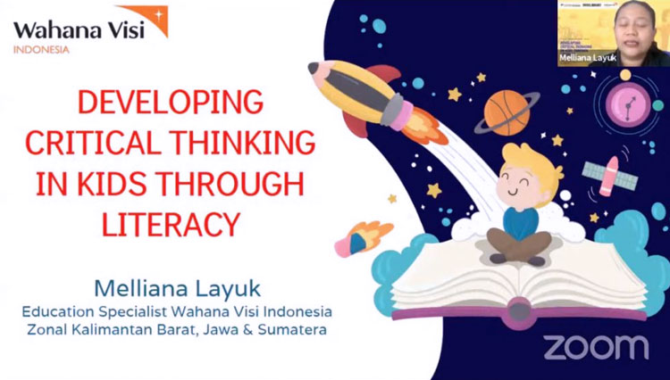 Perpustakaan Universitas Ciputra Surabaya bekerjasama dengan Wahana Visi Indonesia dan Fakultas Psikologi Universitas Ciputra Surabaya menghadirkan iTalk (Innovation Talk) yang bertemakan “Developing Critical Thinking in Kids Through Literacy” 