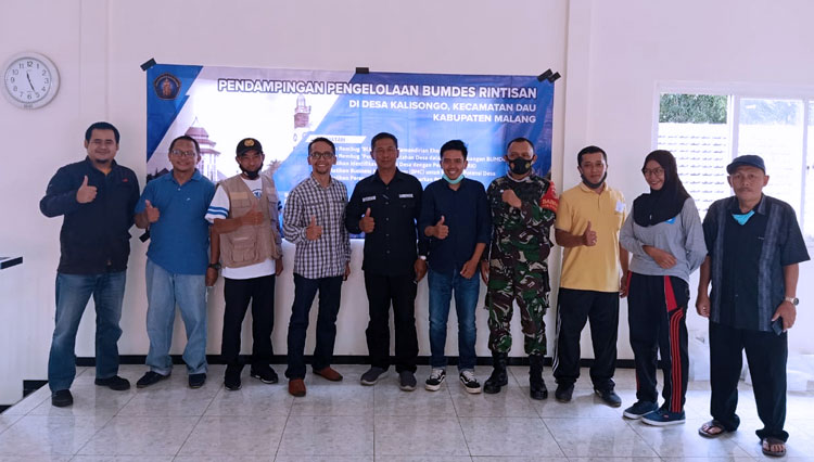 kegiatan Pendampingan Pengelolaan BUMDes Rintisan di Desa Kalisongo, Kecamatan Dau, Kabupaten Malang, Jawa Timur. (FOTO: FIA UB)