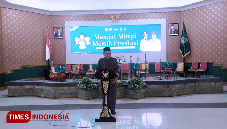 Rangkaian kegiatan penutupan HSN 2020 di Gedung Bung Tomo Jombang. (FOTO: Rohmadi/TIMES Indonesia)
