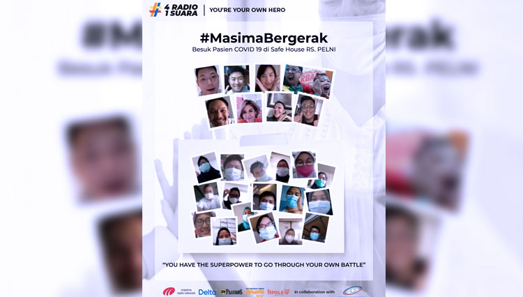Masima Network Radio persembahkan Masima Bergerak bangkitkan semangat pasien Covid-19. (foto: Dok.MNR) 