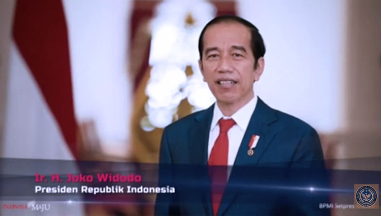 Presiden Joko Widodo menyampaikan apresiasi terkait pelaksanaan simulasi destinasi super prioritas Labuan Bajo secara virtual. (foto: Humas Basarnas/TIMES Indonesia)