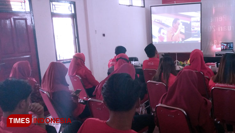Perayaan HUT Komunitas Juang Jawa Tengah dilakukan secara virtual. (FOTO: Muchlas Hamidi/ TIMES Indonesia)