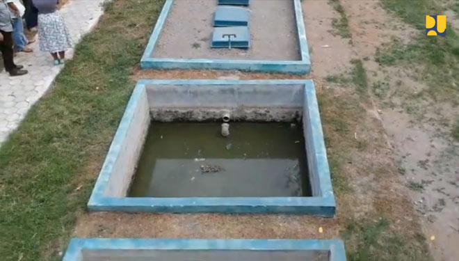 Teknologi IPAL untuk mengolah air limbah tahu (FOTO: Biro Komunikasi Publik Kementerian PUPR RI)