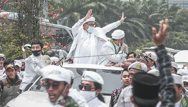 Imam Besar Habib Rizieq Shihab (IB HRS) sebagai pimpinan Front Pembela Islam (FPI) dalam suatu acara. (Foto: Instagram/ Habib Rizieq Shihab)