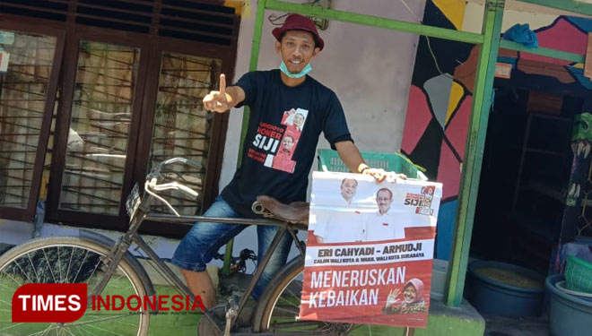 Aktivis Dolly Surabaya dukung penerus Risma, Eri Cahyadi dan Armuji. (Foto PDI Perjuangan for Times Indonesia). 