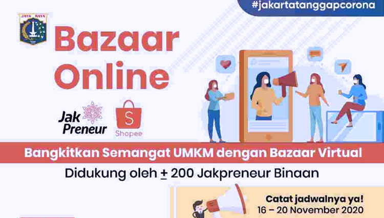 Kegiatan Bazaar Online Jakpreneur. (Foto: Diskominfotik DKI Jakarta) 
