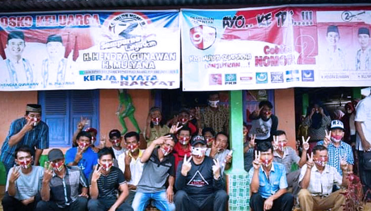 Cabup Musirawas, Nomor Urut 2 bersama Para Petani di Kecamatan Sumber Harta. (Foto: doc Tim H2G Mulyana)