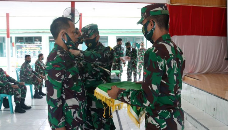 Komandan Kodim 1308/LB Laksankana Apel Bersama Danramil dan Babinsa. (FOTO: AJP TIMES Indonesia)