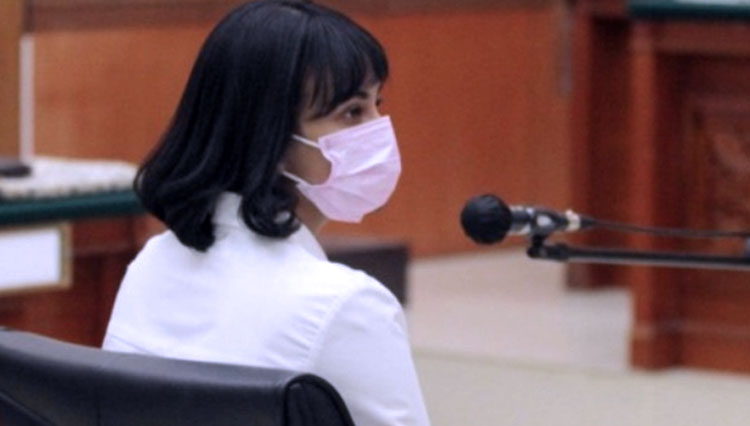 Vanessa Angel saat menjalani sidang di Pengadilan Negeri Jakarta Barat (FOTO: Antara)