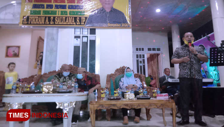 Anggota Dewan Perwakilan Rakyat Daerah (DPRD) Provinsi Gorontalo, Fikram A. Z. Salilama melakukan reses. (Foto: Sarjan Lahay/TIMES Indonesia)