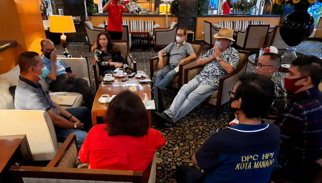 Pertemuan perwakilan Maluku Tenggara dan Sulut di Hotel Quality, Kota Manado, Rabu (18/11/2020). (Foto: Pemkab Maluku Tenggara)