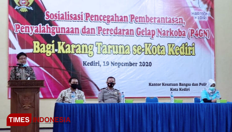 Sosialisasi P4GN pada Karang Taruna se-Kota Kediri. (FOTO: AJP TIMES Indonesia)