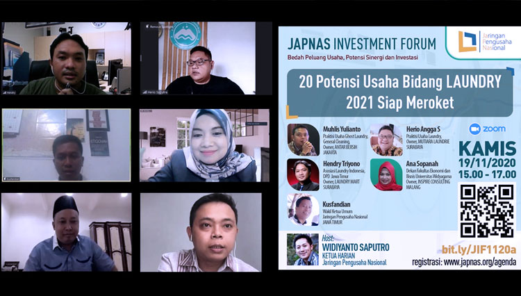 Ketua Harian Jaringan Pengusaha Nasional (JAPNAS), Widiyanto Saputro dan Ketua Umum Japnas wilayah Jawa Timur Moh. Supriyadi saat hadir di acara Japnas Investment Forum (foto: Dokumen/Japnas)