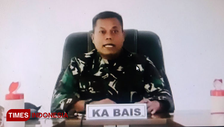 Narasumber webinar bertajuk Bahaya Separatisme (Papua) Letjen TNI Joni Supriyanto (Ka. BAIS TNI).  Sabtu, 21/11/2020. (Tangkapan layar: Tria Adha/TIMES Indonesia)