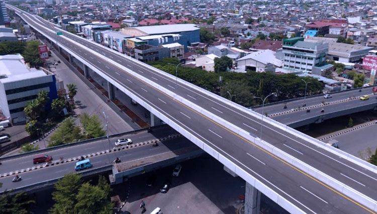 Ilustrasi Jalan Tol Layang AP Pettarani di Makassar yang sudah selesai pembangunannya (FOTO: Biro Komunikasi Publik Kementerian PUPR RI)