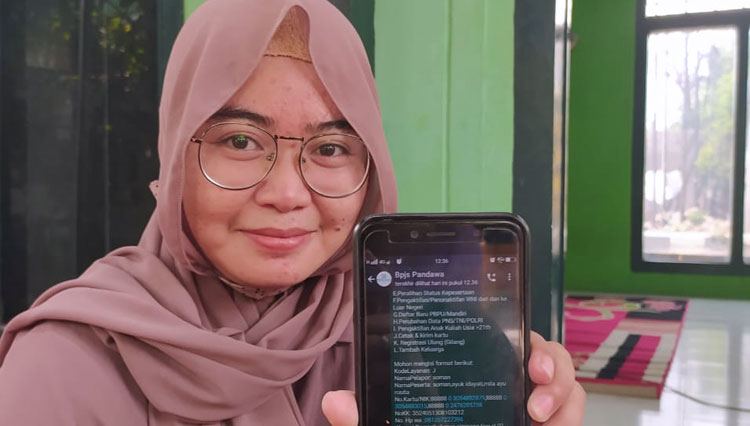 Peserta BPJS Kesehatan saat memanfaatkan Layanan Pandawa (Foto: BPJS Kesehatan Cabang Gresik for TIMES Indonesia)