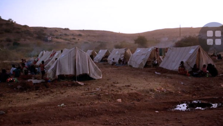 Tenda milik pengungsi Ethiopia yang melarikan diri dari pertempuran yang sedang berlangsung di wilayah Tigray, terlihat di kamp Um-Rakoba, di perbatasan Sudan-Ethiopia, di negara bagian Al-Qadarif, Sudan, 23 November 2020. (Foto: Reuters)