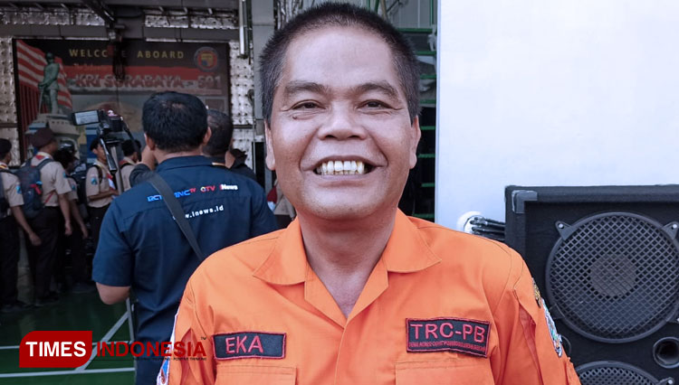 Kepala Bidang Kedaruratan dan Logistik BPBD Banyuwangi, Eka Muharam. (FOTO: Riswan Efendi/ TIMES Indonesia)