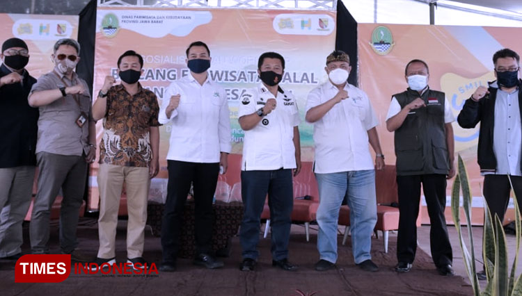 Bidang Industri Pariwisata Disparbud Jabar menggelar Workshop “Ekowisata Halal”, di Desa Indragiri, Kec Rancabali, Kab Bandung,(25/11/2020). (FOTO: Dipasrbud for TIMES Indonesia)