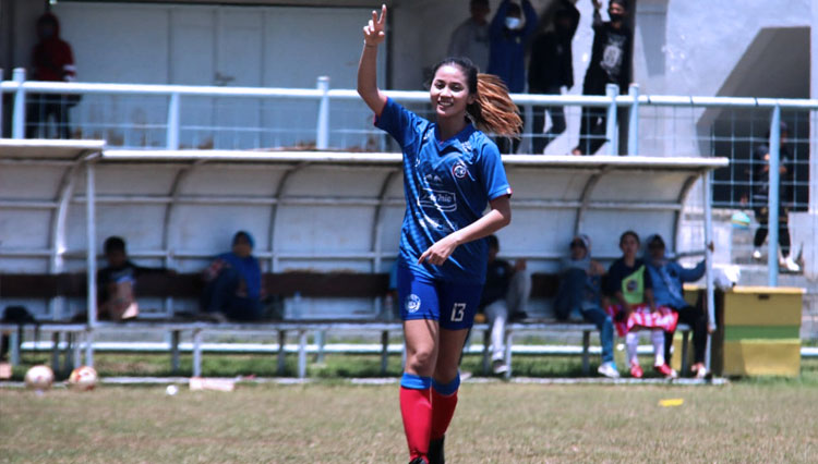 Selebrasi Shafira Ika Putri (FOTO: Arema FC Women) 