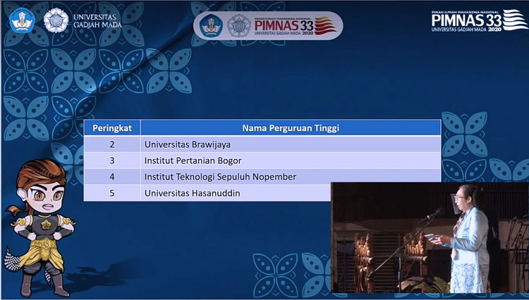 Universitas Brawijaya (UB) Malang juara 2 di PIMNAS ke-33. (FOTO: Humas UB)