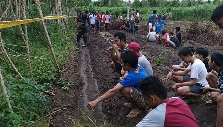 Lokasi ditemukan Seorang Anak di Kalipare, Kabupaten Malang Ditentukan Tewas. (Foto: Facebook info Viral)