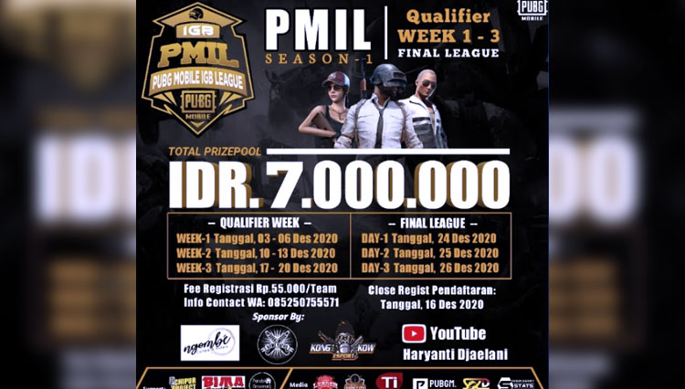 Turnamen liga PUBG Mobile IGB League (PMIL) Season 1. (Foto: Dok. PMIL)