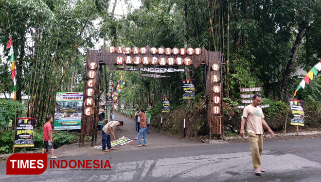 Pasar Majapahit di Dusun Karanggeneng, Cangkringan, Sleman, Yogyakarta. (FOTO: Fajar Rianto/TIMES Indonesia)