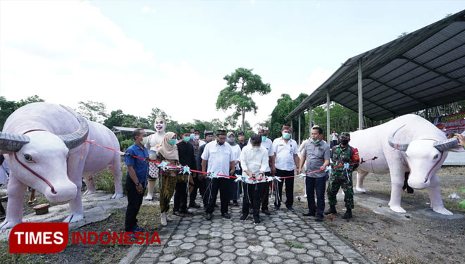 Bupati Banyuwangi Abdullah Azwar Anas saat meresmikan wisata Antogan. (Foto: Rizki Alfian/TIMES Indonesia)