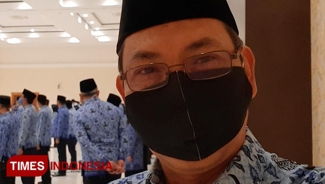 Kepala Dinas Kesehatan Kabupaten Lamongan dr. Taufik Hidayat, Selasa (01/12/2020). (Foto: Moch. Nuril Huda/TIMES Indonesia)