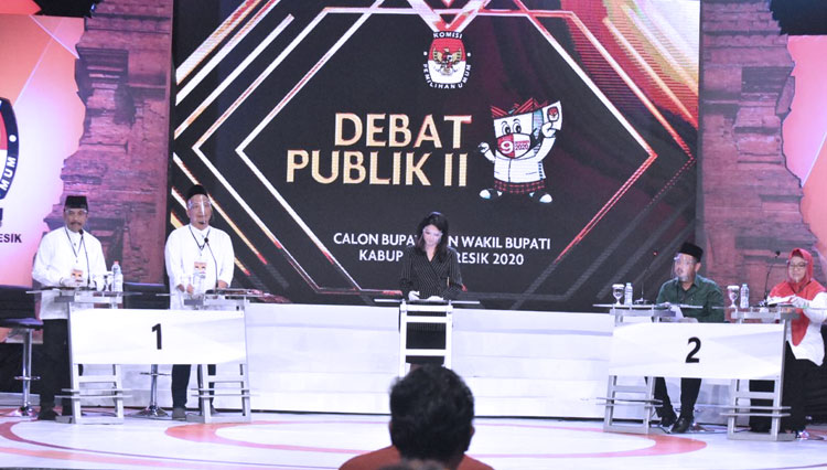 Debat Pilbup Gresik kedua (Foto: KPU Gresik for TIMES Indonesia)