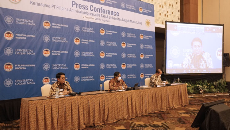 Konferensi pers kerja sama UGM-PT FIA. (Foto: FKKMK UGM for TIMES Indonesia) 