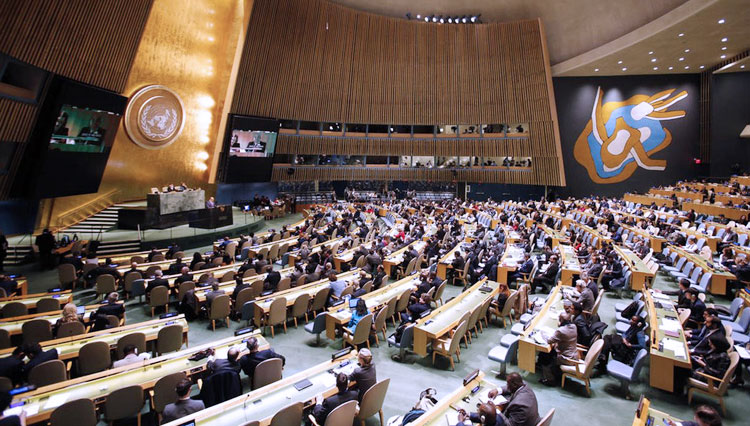 Ilustrasi. Sidang Majelis Umum PBB di New York, Amerika Serikat. (Foto: AP Photo/Mark Lennihan)