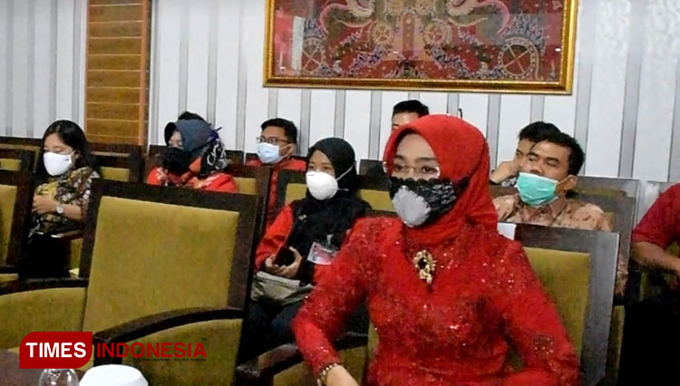 Wakil Bupati terpilih, Wahyu Tjiptaningsih (Foto: Dede Sofiyah/Times Indonesia)