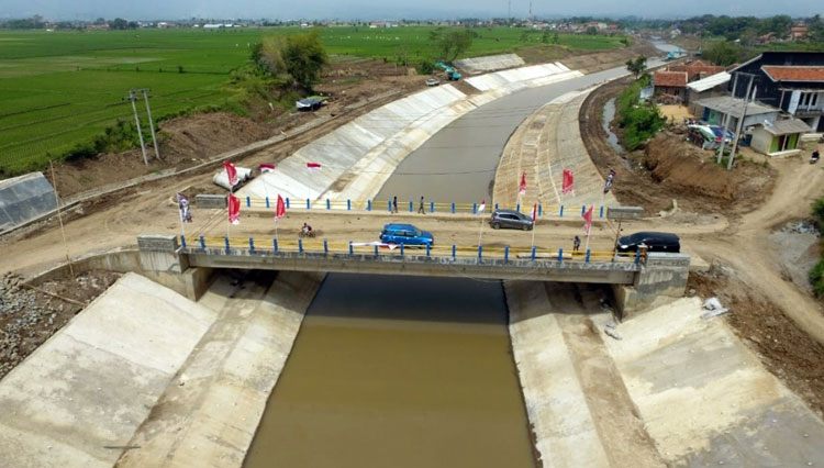 Ilustrasi Sudetan Cisangkuy (Floodway Cisangkuy) di Bandung (FOTO: Biro Komunikasi Publik Kementerian PUPR RI)