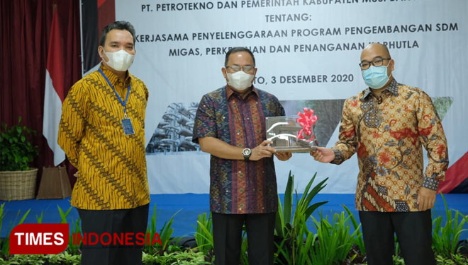 Kerja sama Pemkab Muba dan Petrotekno. (Foto: Lingga for TIMES Indonesia)