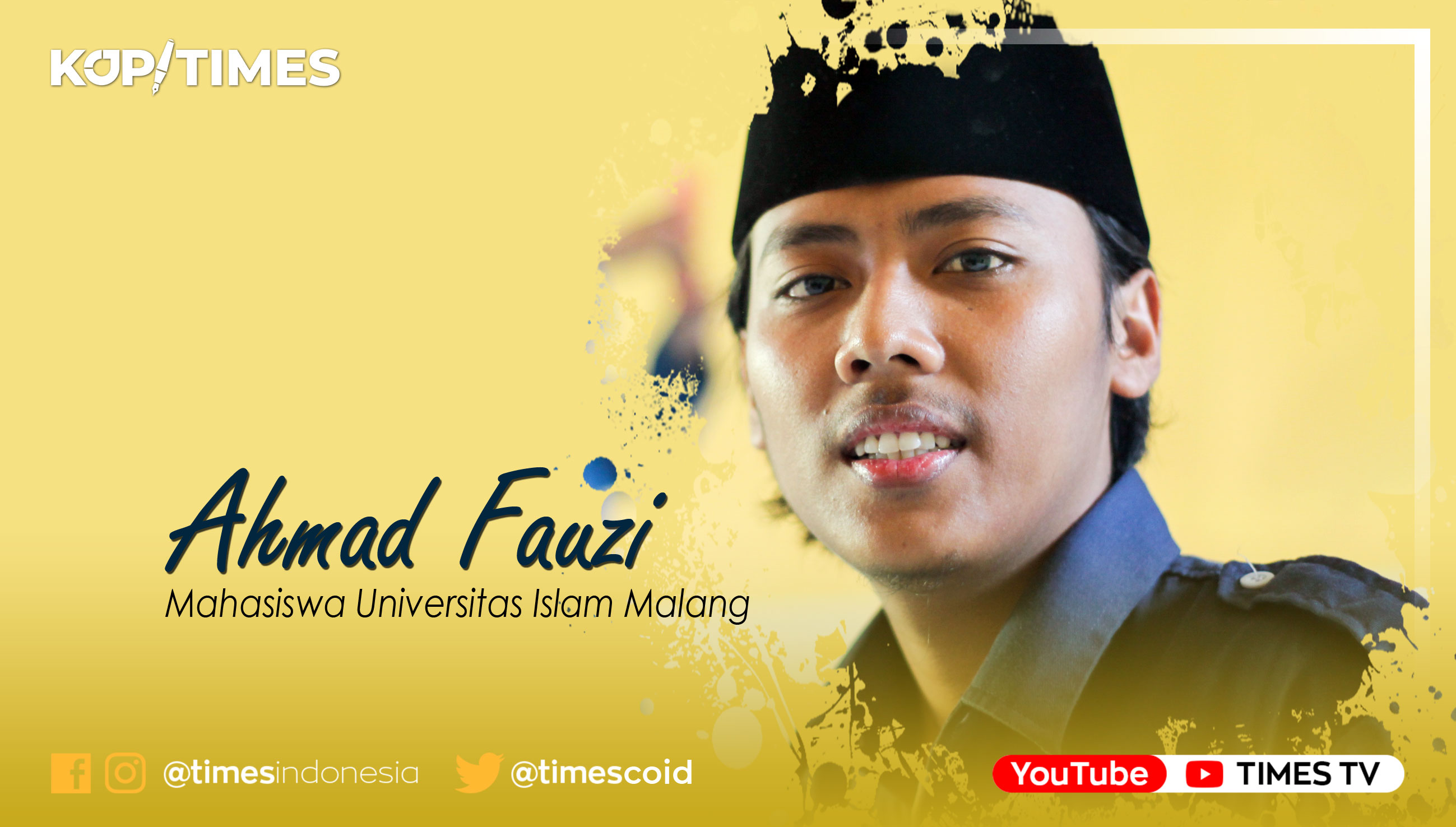 Ahmad Fauzi, Mahasiswa Universitas Islam Malang, Fakultas Ilmu Administrasi, Jurusan Administrasi Publik, Anggota Rayon Al Fanani.