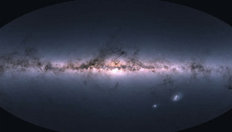 Perkembangan semesta dilihat dari angkasa luar. (Foto: ESA/Gaia/DPAC)