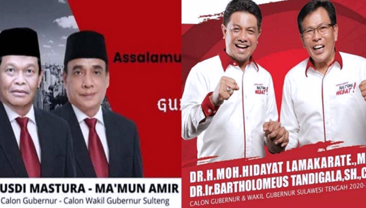 Kontestan Pilgub Sulteng 2020. (Foto: trilogi)